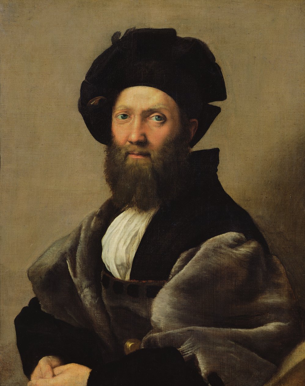 صورة بالداسار كاستيجليون (1478-1529) قبل عام 1516 (زيت على قماش) بواسطة رافائيل