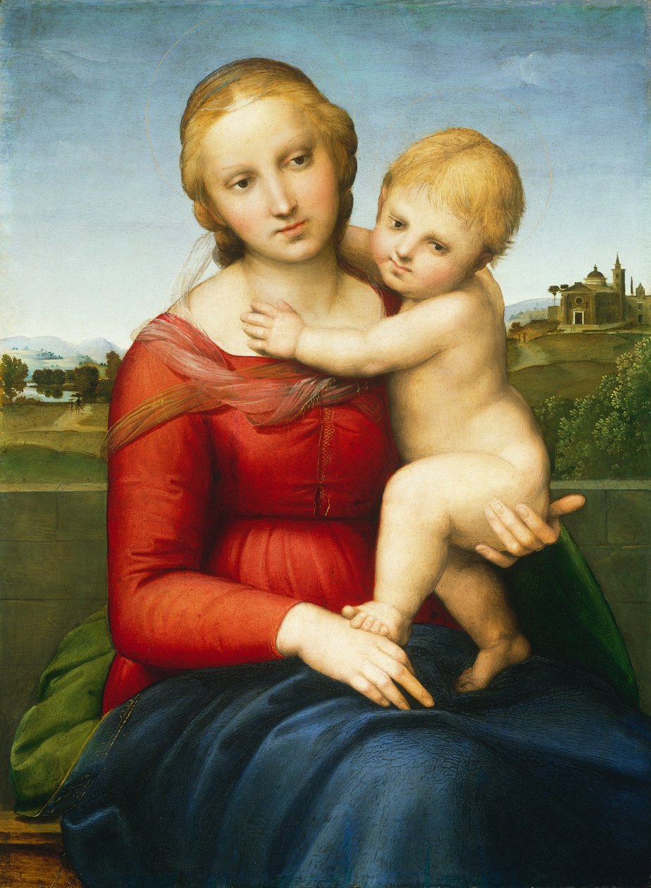 The Small Cowper Madonna ، c.1505 (زيت على لوح) بواسطة رافائيل