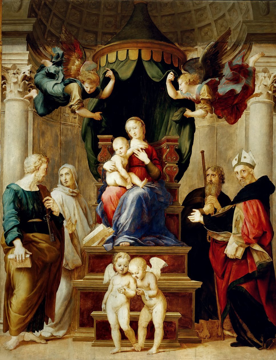 مادونا من Baldacchino ، حوالي 1506-1508. بواسطة رافائيل