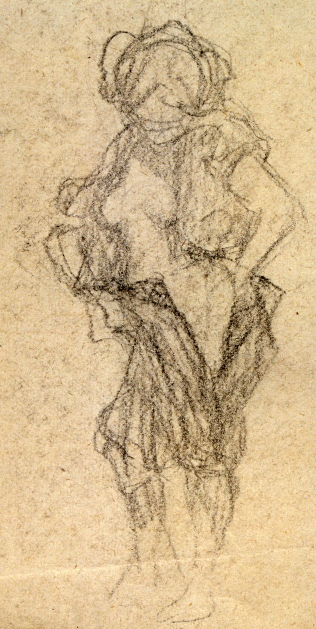 دراسة عارية ، ج. 1905 (رسم) بواسطة رافائيل كيرشنر