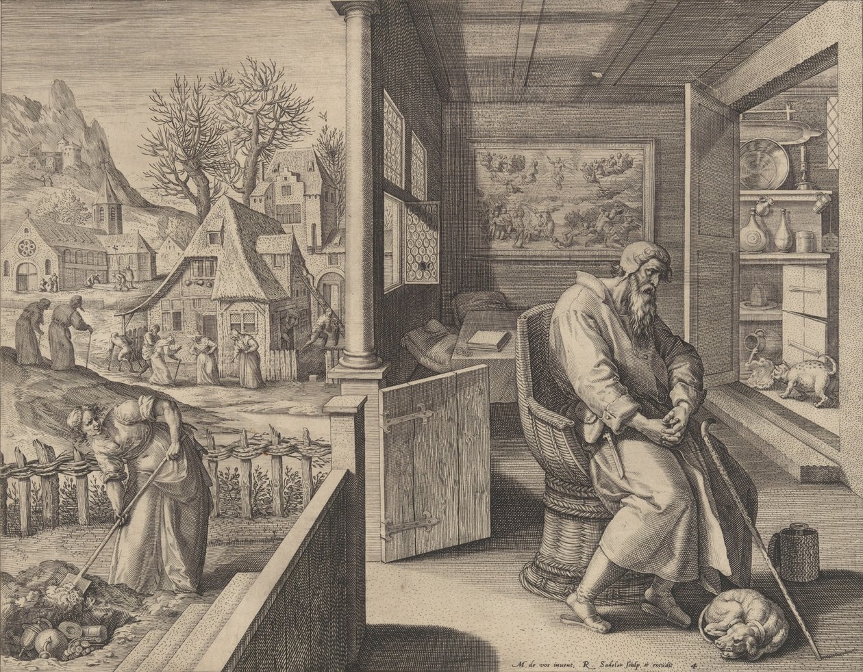 دولور الحزن ، كاليفورنيا. 1580-1628 بواسطة رفائيل سادلر