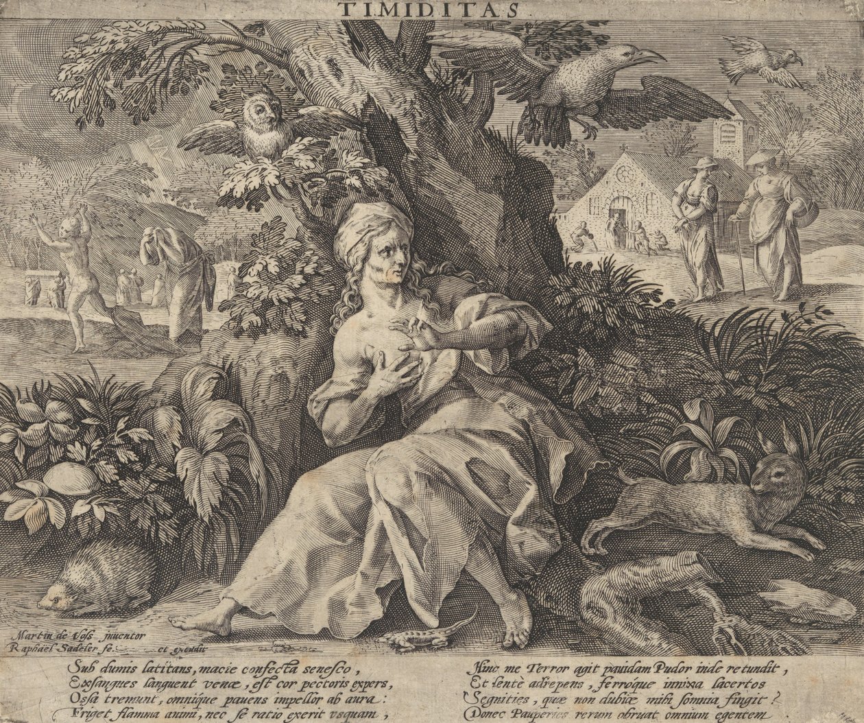 Timiditas من فور Vices ، كاليفورنيا. 1580-1628. بواسطة رفائيل سادلر