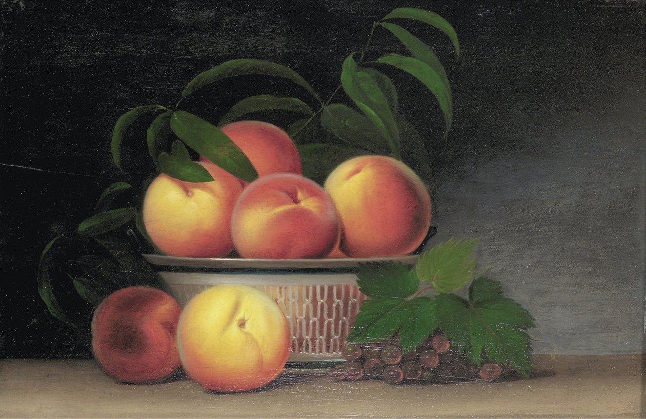 الحياة الساكنة مع الخوخ ، c.1816 بواسطة رافائيل بيل