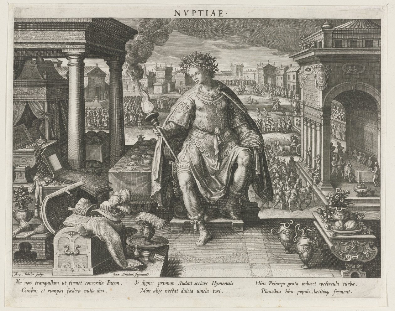 Nuptiae كتجسيد للزواج Nvptiae (العنوان على الكائن) المهن الرئيسية للأمير (عنوان السلسلة) المخطط ، مبدأ منظار SEU (عنوان السلسلة) بواسطة رفائيل سادلر (الأول)
