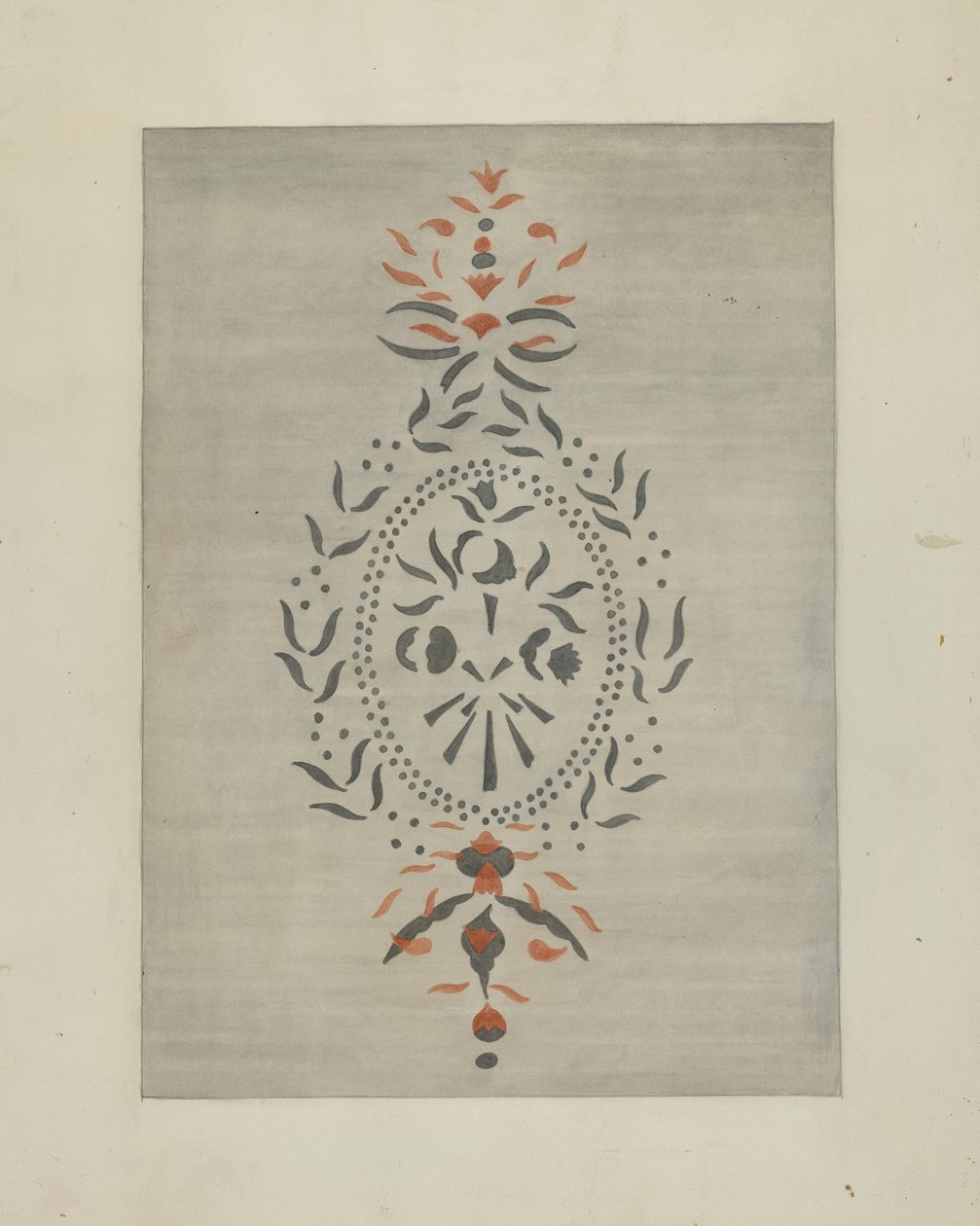 التفاصيل من Stencilled Wall ، ج. 1937. بواسطة راي هولدن