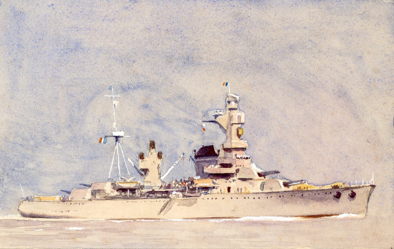 كويراس فرنسي، حوالي عام 1900 (غواش على ورق) بواسطة 