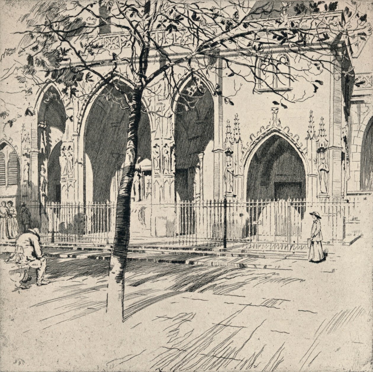 واجهة كنيسة سانت جيرمان لوكسرويس ، 1915 بواسطة ريمون راي جونز