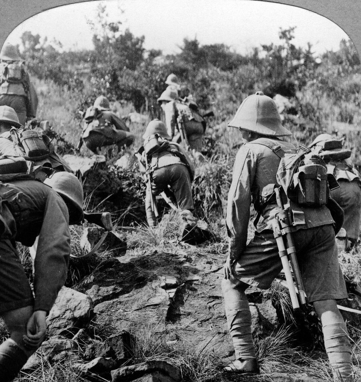 الجنود في شرق أفريقيا ، c1914-1918. بواسطة واقعية يسافر الناشرين