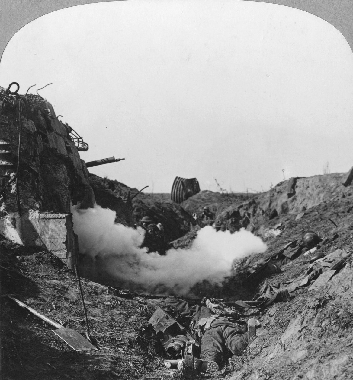 الاستيلاء على التحصينات الألمانية ، Croisilles ، فرنسا ، الحرب العالمية الأولى ، c1917-c1918 بواسطة واقعية يسافر الناشرين