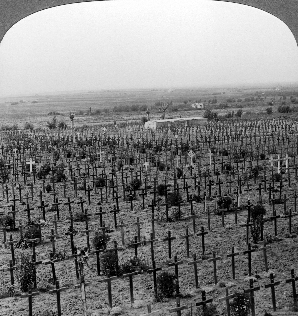 مقبرة تاين كوت ، Passchendaele Ridge ، بلجيكا ، الحرب العالمية الأولى ، c1918-1919. بواسطة واقعية يسافر الناشرين