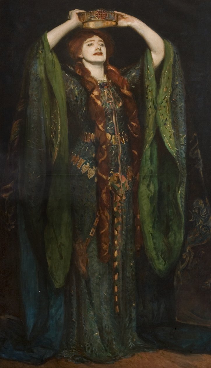 سيدة إيلين تيري (1847-1928) مثل سيدة ماكبث ، بعد لوحة لجون سينجر سارجنت (1856-1925) 1896 بواسطة ريجنالد جرينفيل إيفز
