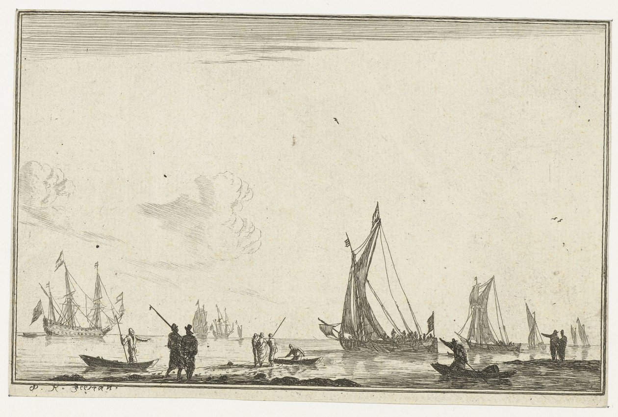 ممر مائي داخلي به العديد من السفن الشراعية Verscheyde Binne-Waters (عنوان المسلسل) الممرات المائية الداخلية (عنوان السلسلة) بواسطة رينير نومز
