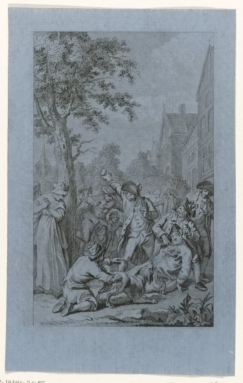 إساءة استخدام جثة الواعظ ب. فان دن بوش في زوترمير ، 1787 بواسطة رينير فينكيليس (أنا)