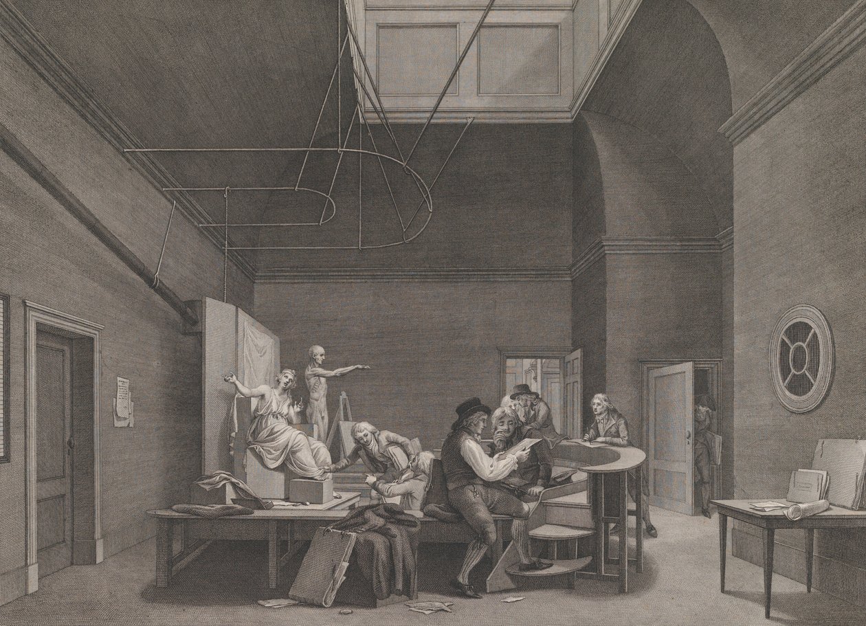 أكاديمية الرسم في جمعية Felix Meritis في أمستردام ، كاليفورنيا. 1800. بواسطة رينير فينكيليس