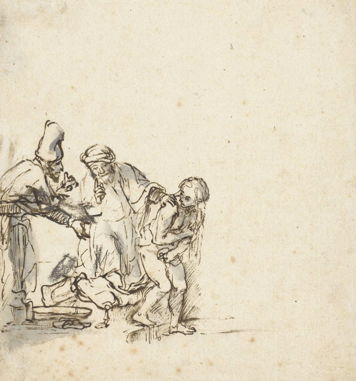 سوزانا والحكماء ، c.1650-55 بواسطة رامبرانت فان راين