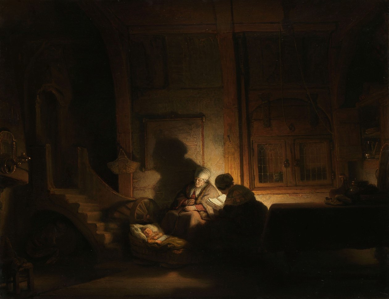 العائلة المقدسة في الليل ، 1642-48 بواسطة رامبرانت فان راين