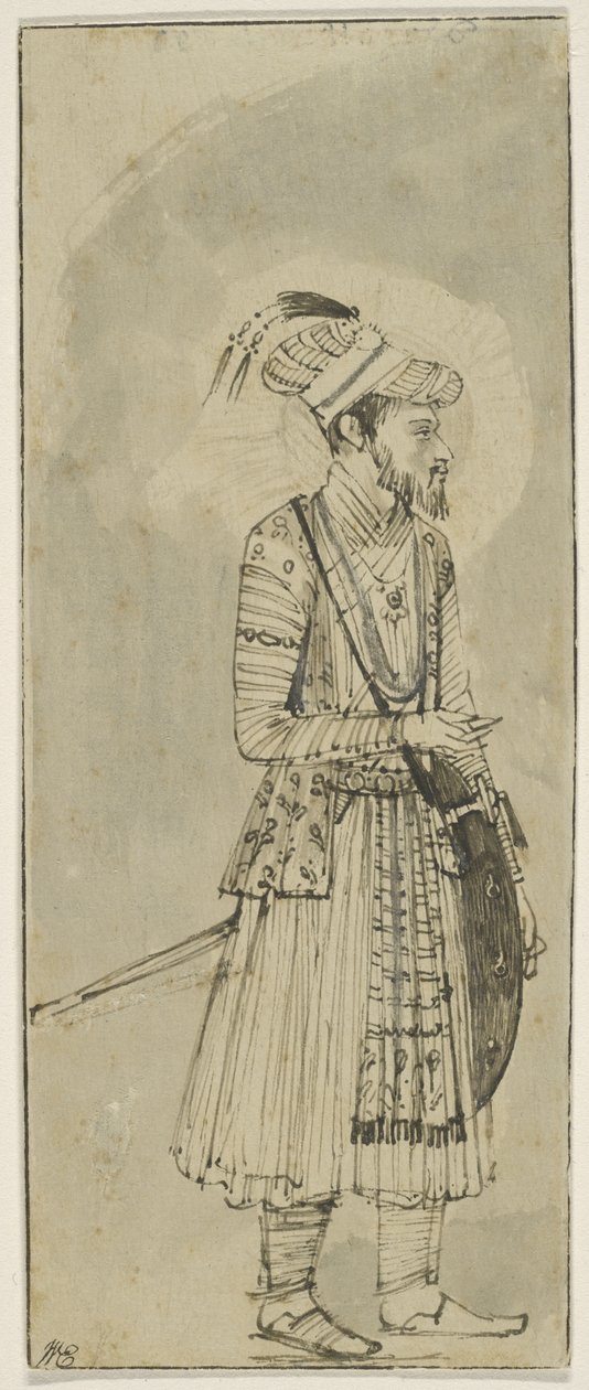 نسخة من مصغر موغال ، ج .1655 (قلم وحبر مع غسيل على الورق) بواسطة رامبرانت فان راين