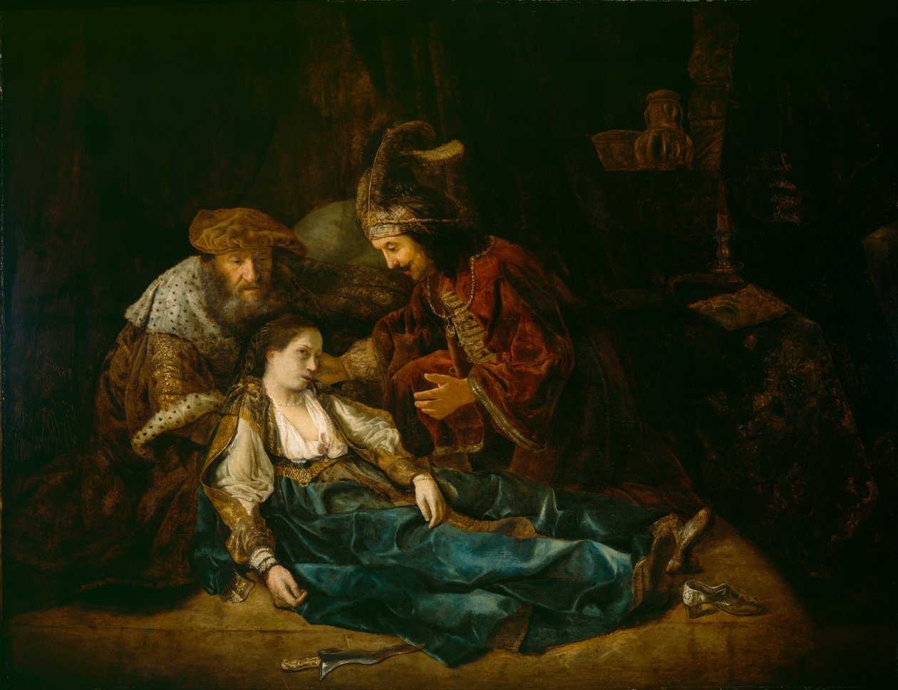 وفاة لوكريتيا ، منتصف 1640s بواسطة رامبرانت فان راين