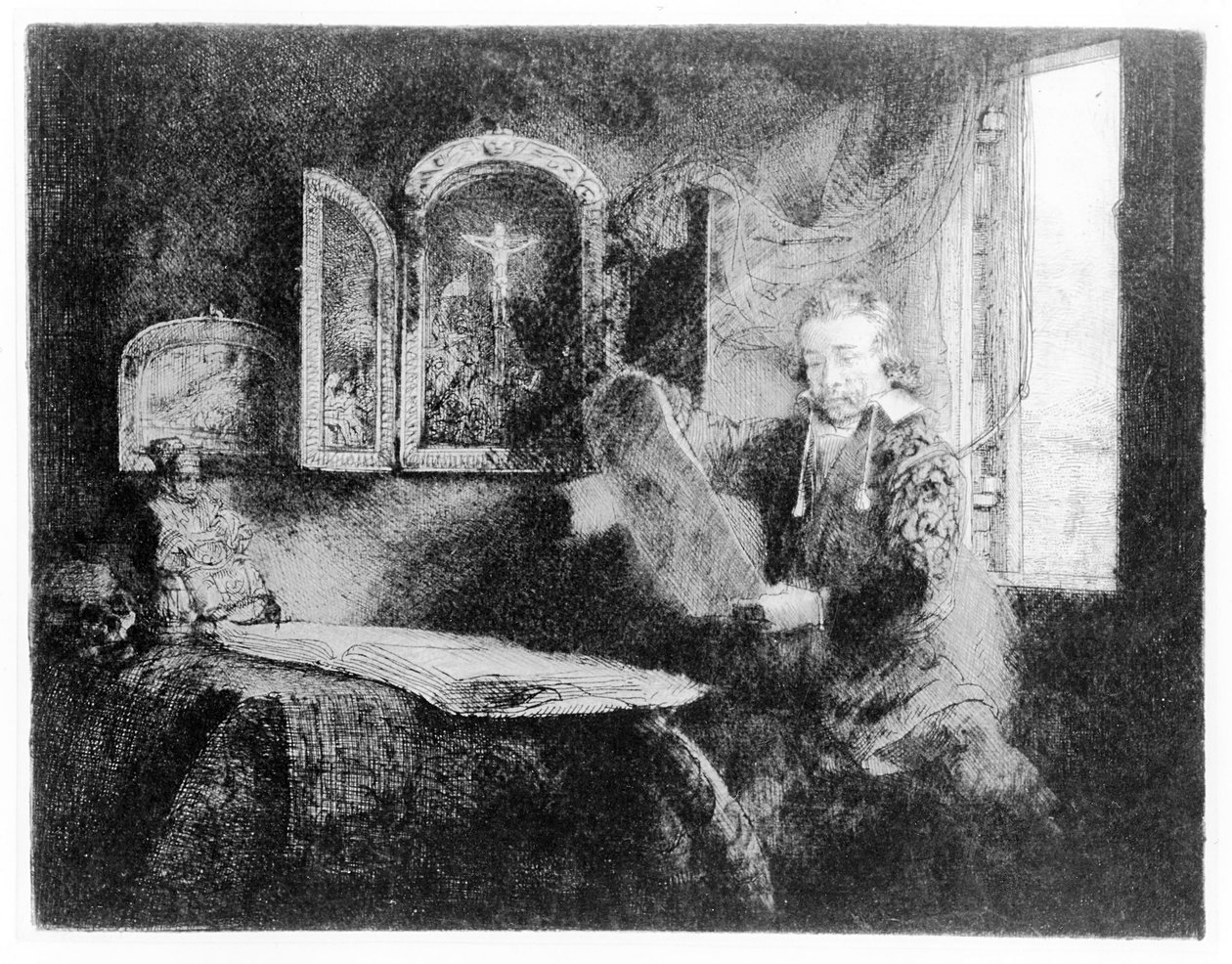 صورة لإبراهام فرانسين ، c.1657 بواسطة رامبرانت فان راين