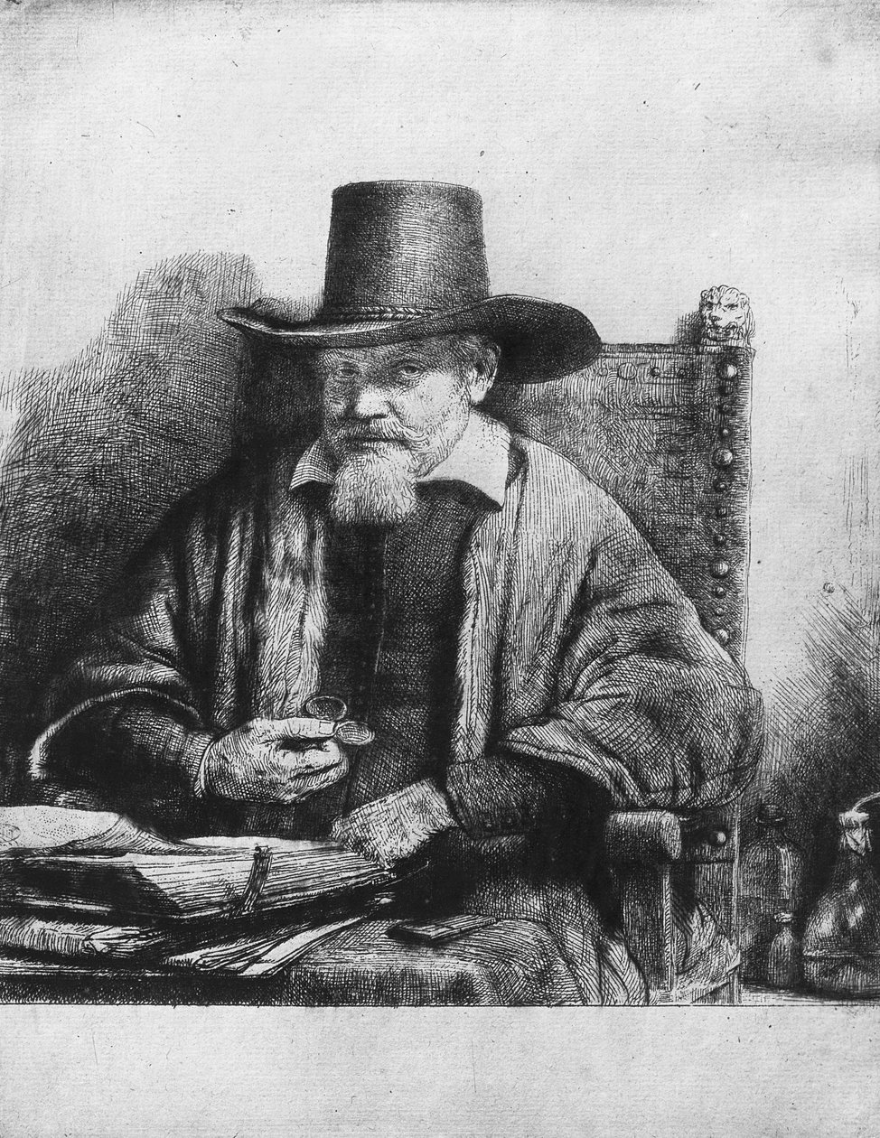 المحامي أو الطبيب أرنولدوس ثولينكس أو بيتروس فان ثول ، 1656 بواسطة رامبرانت فان راين