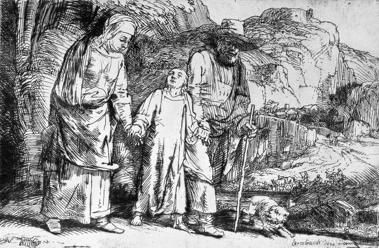 العودة من مصر ، أو يسوع المسيح من الهيكل ، 1649 بواسطة رامبرانت فان راين