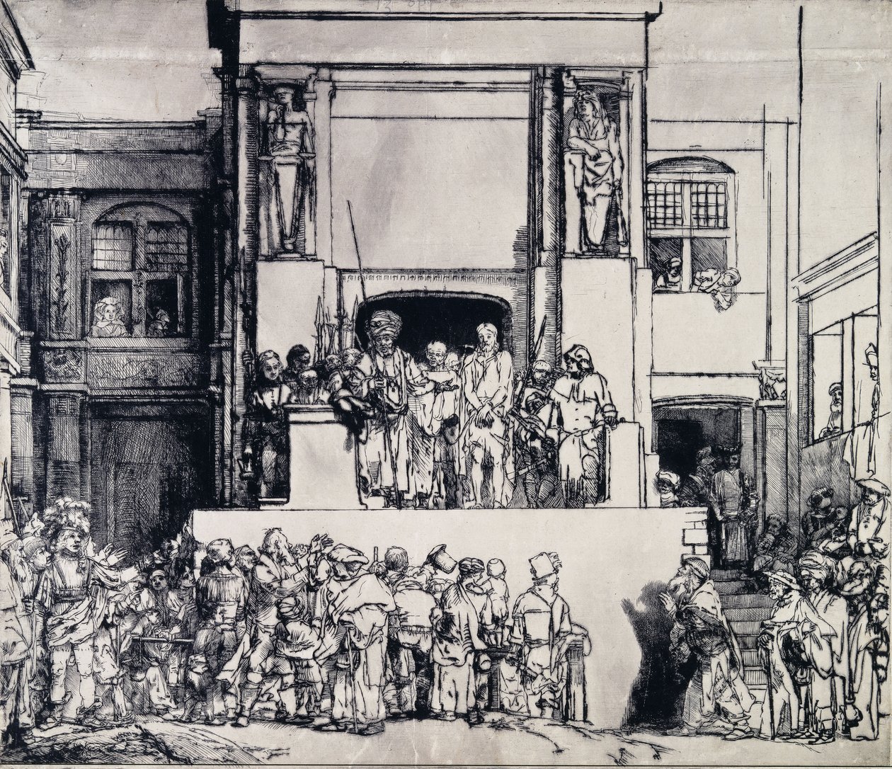 قدم المسيح للشعب ، 1655 بواسطة رامبرانت فان راين