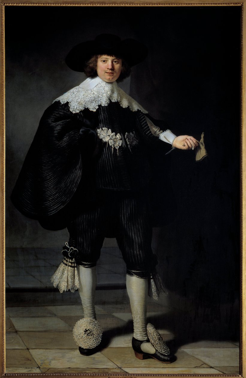 صورة لميرتنز سولمانس لوحة بواسطة هارمنز فان راين رامبرانت (1606-1669) مجموعة خاصة 1634 - صورة لميرتنز سولمانز. لوحة هارمنز فان راين رامبرانت (1606-1669) بواسطة رامبرانت فان راين