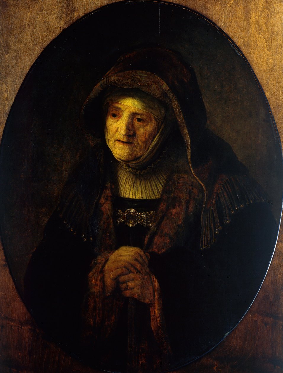 Prophetess Hannah (Mother of the Artist) بواسطة رامبرانت هارمنز. فان راين