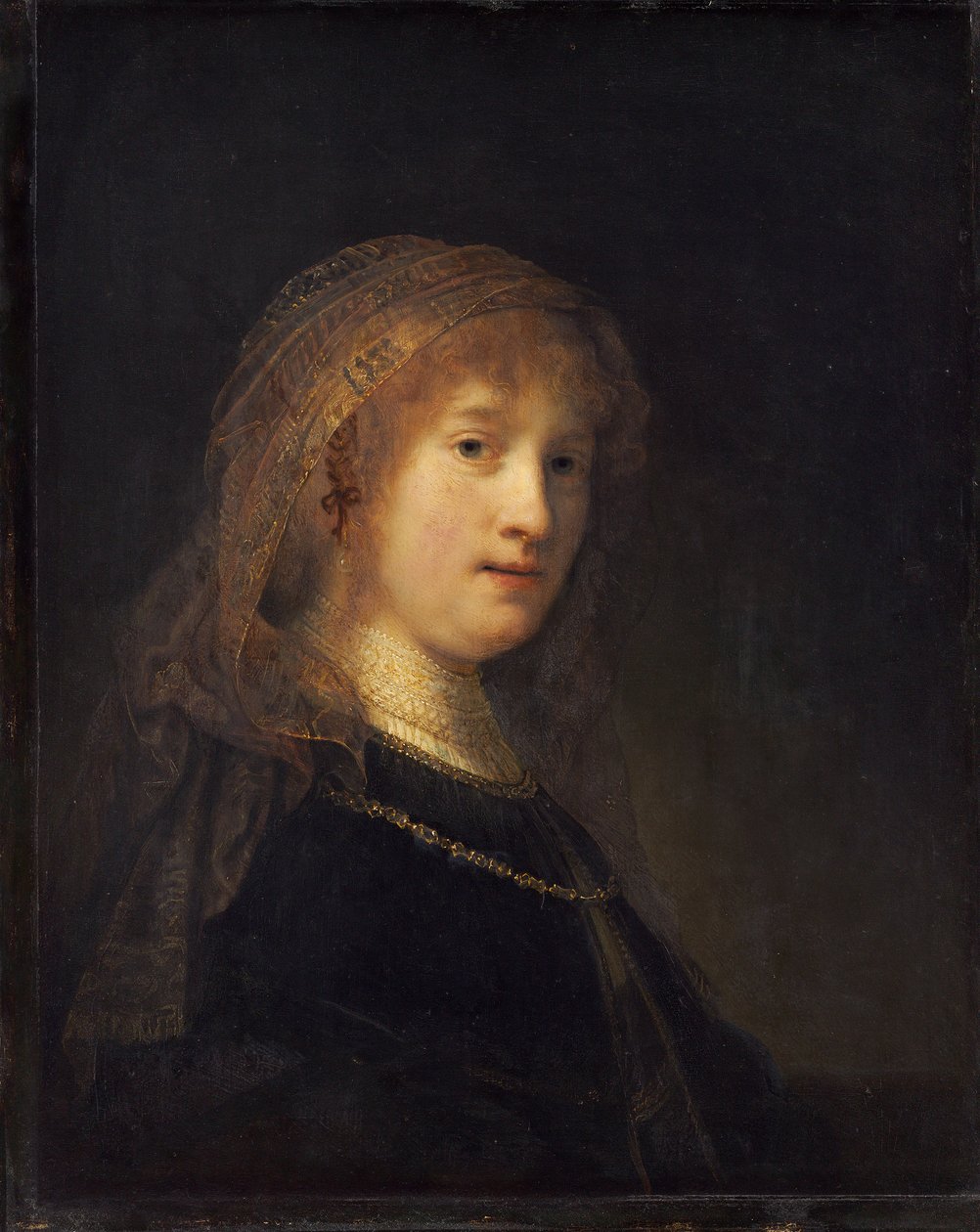 ساسكيا فان أولينبرج ، 1634-1640 (زيت على لوح) بواسطة رامبرانت فان راين
