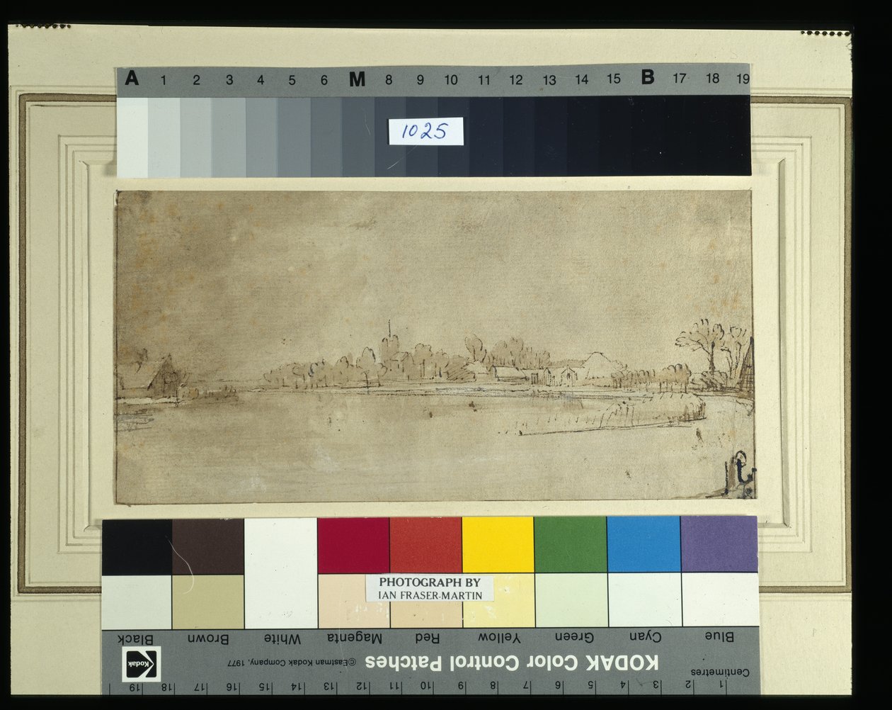 The Amstel near Kostverloren (pen & ink with wash on paper) بواسطة رامبرانت هارمنز. فان راين