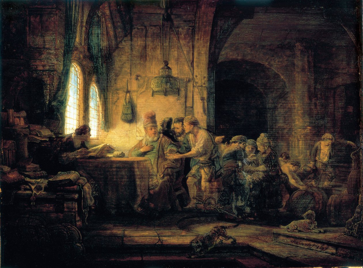 مثل عمال الكرم 1637 بواسطة رامبرانت فان راين