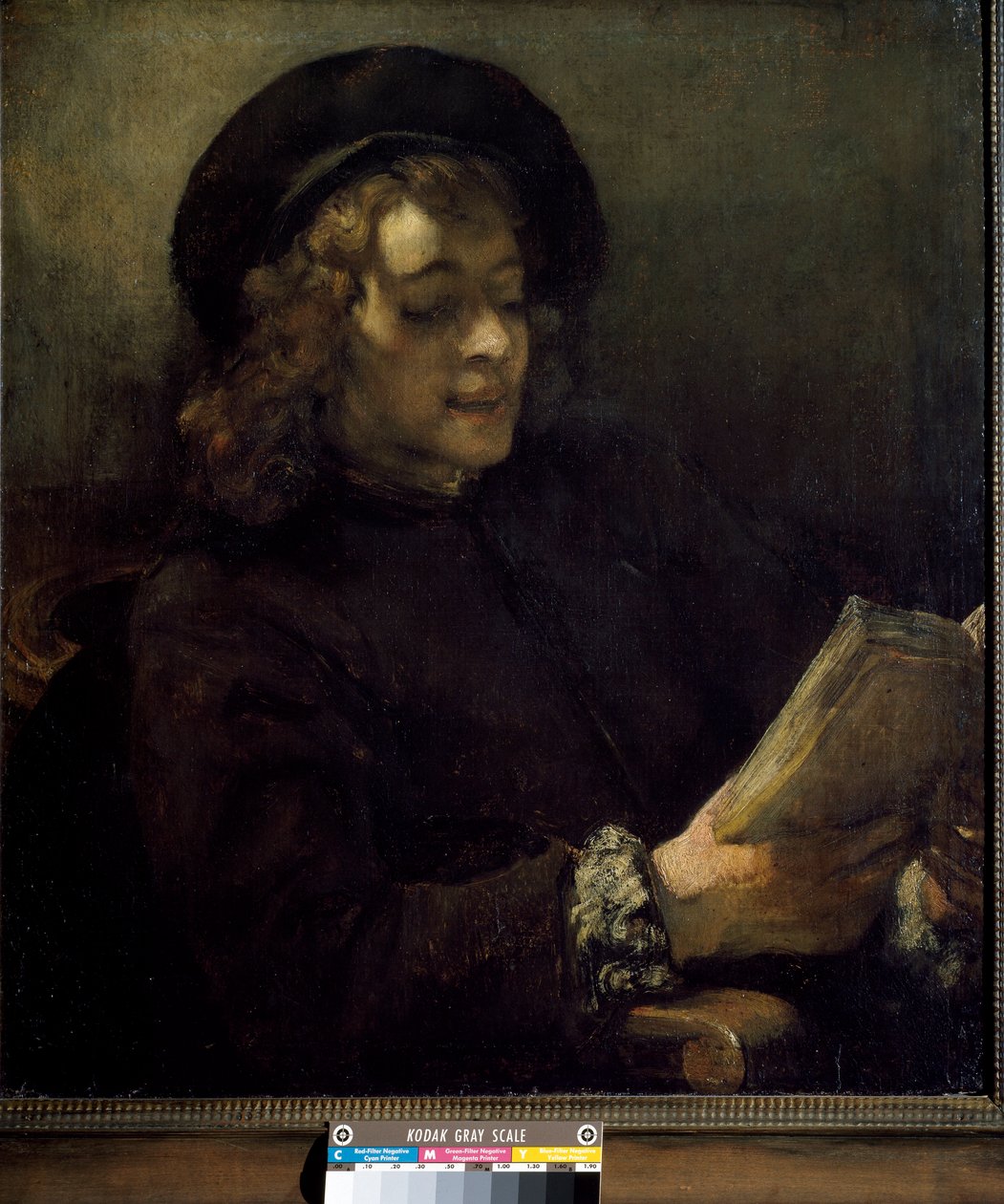 قراءة تيطس. لوحة لهارمنزون فان راين ديت رامبرانت (1606-1669) ، حوالي 1656. زيت على قماش. خافت: 70.5 × 64 سم. فيينا ، متحف Kunsthistorisches بواسطة رامبرانت فان راين