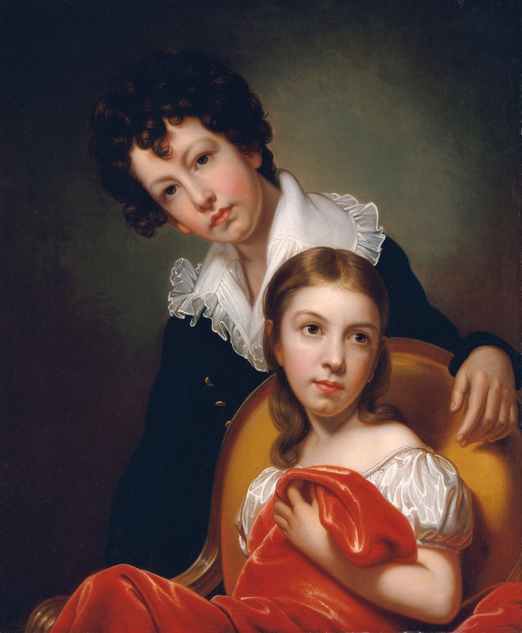مايكل أنجيلو وإيما كلارا بيل ، كاليفورنيا. 1826. بواسطة رامبرانت بيل