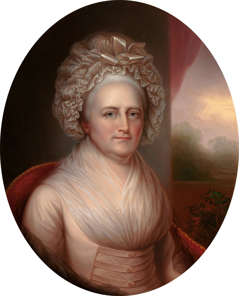 صورة مارثا واشنطن 1731-1802 بواسطة رامبرانت بيل