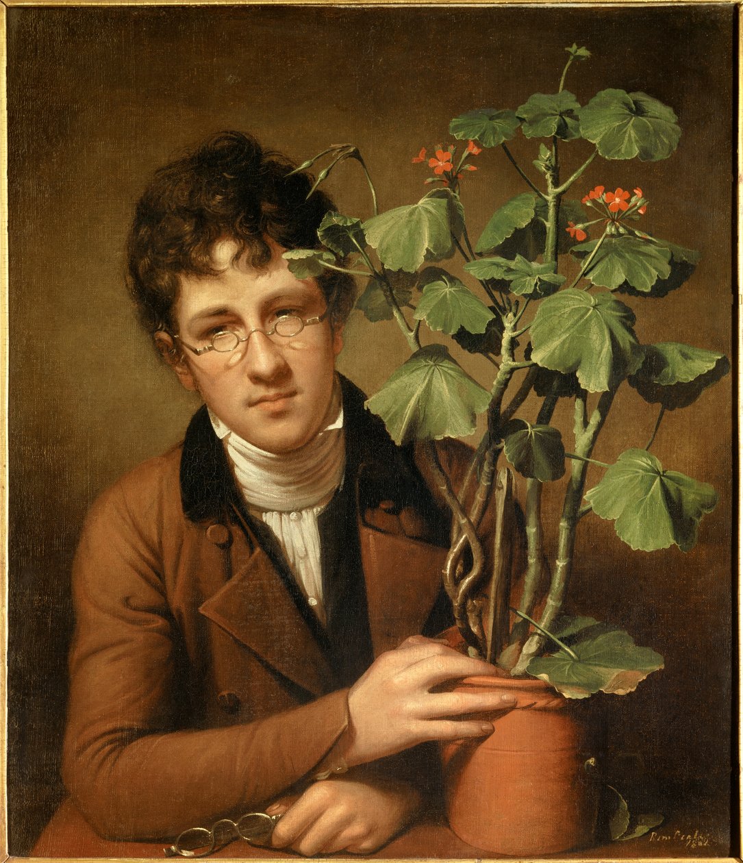 صورة للرسام روبنز بيل (1784-1864) في إبرة الراعي لوحة لرامبرانت بيل (1778-1860) (صديق سمير) مجموعة 1801 بريفي - صورة للرسام روبنز بيل (1784-1864) مع إبرة الراعي - لوحة بواسطة رامبرانت بيل (1778-1860) ، زيت على بواسطة رامبرانت بيل