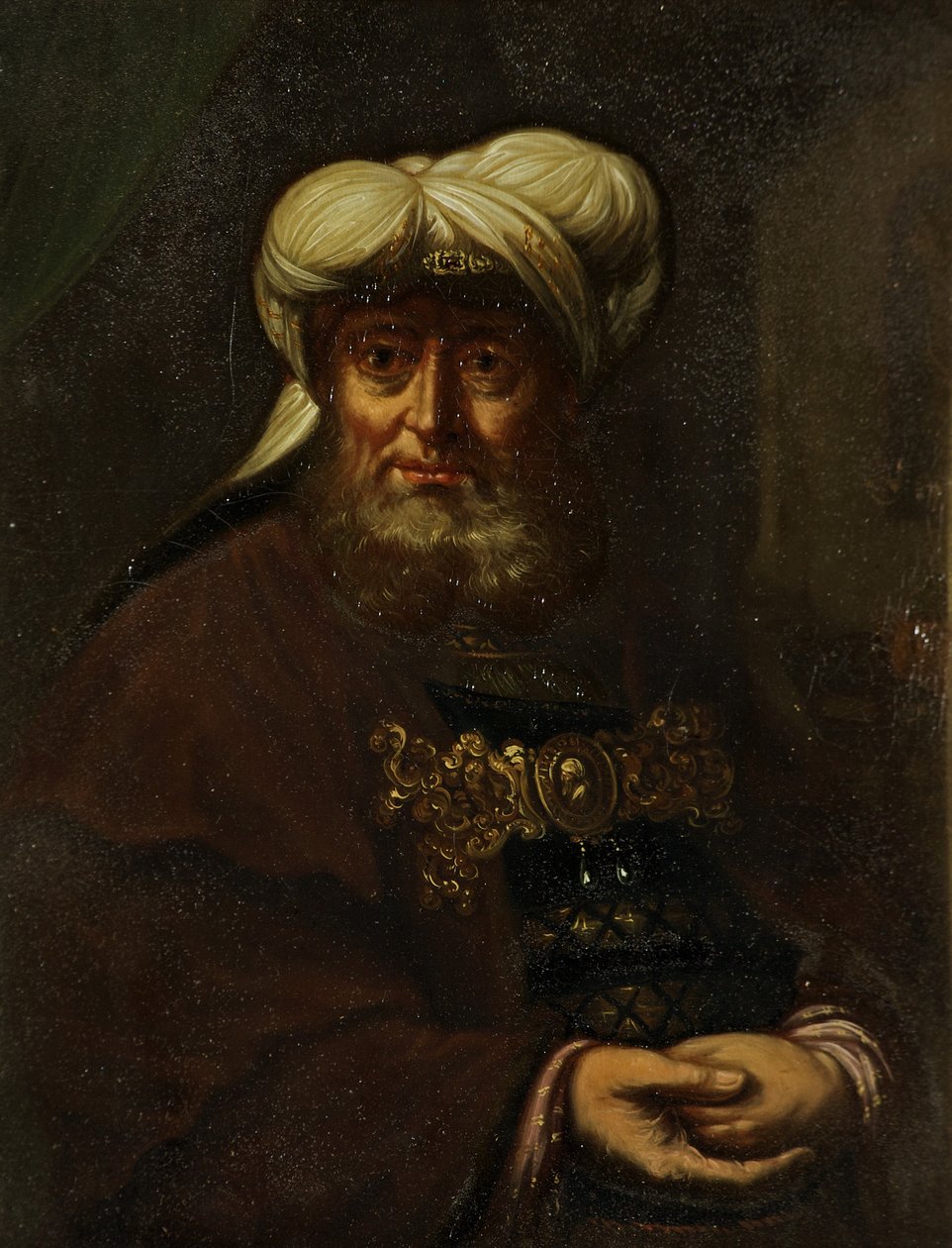 حاخام (الملك عزيا مصاب بالجذام) ، 1764-85 بواسطة رامبرانت فان راين