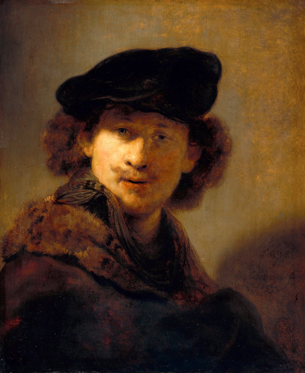 "" Autoportrait au beret de velours 