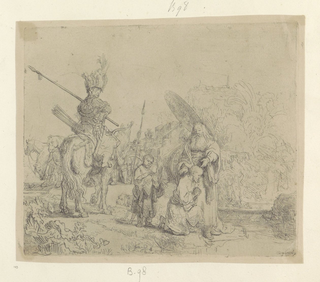 doop van de kamerling مجموعة من خمسة وثمانين مطبوعة أصلية (عنوان السلسلة) بواسطة رامبرانت فان راين