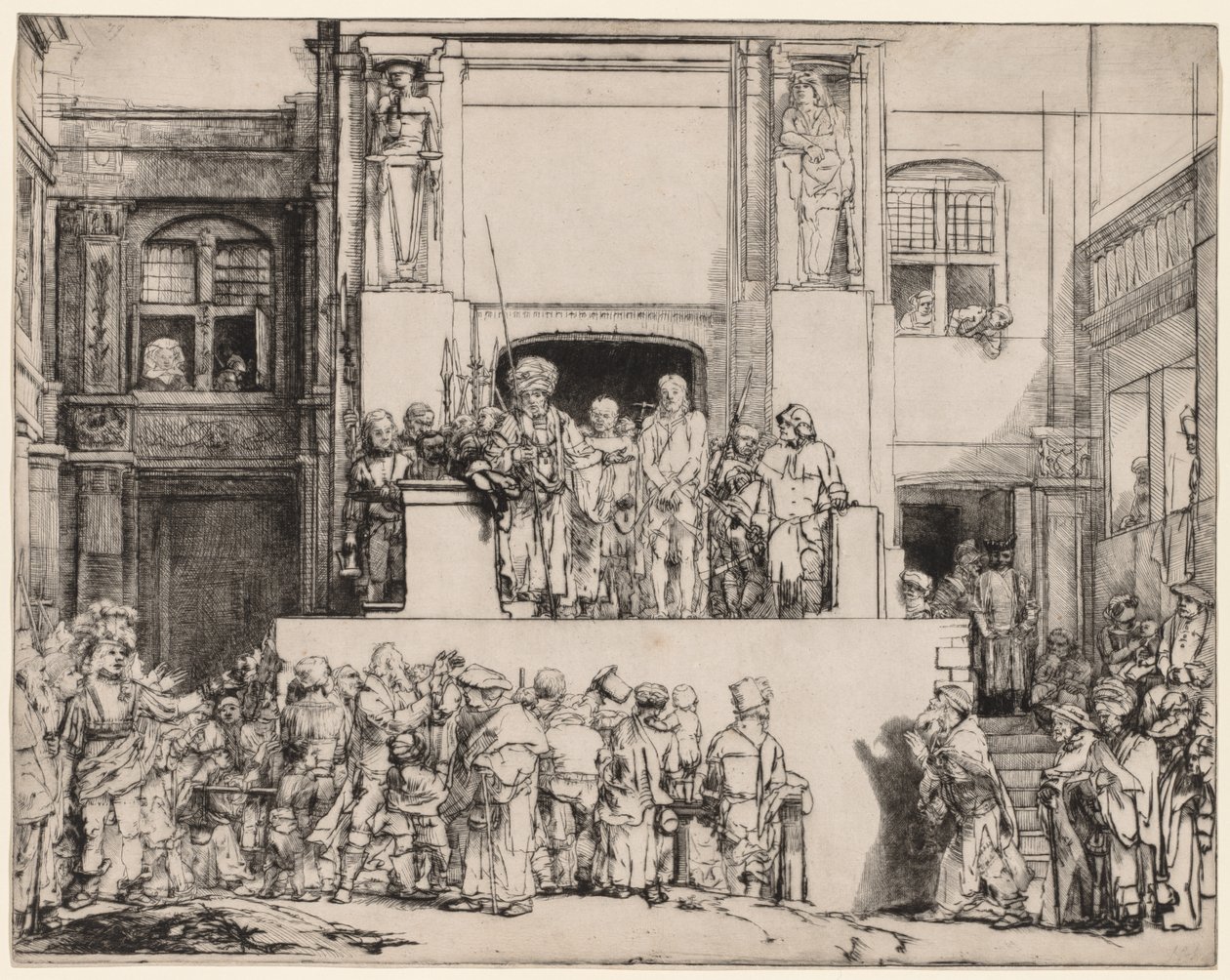 Ecce Homo. قدم المسيح للشعب ، 1655. بواسطة رامبرانت فان راين