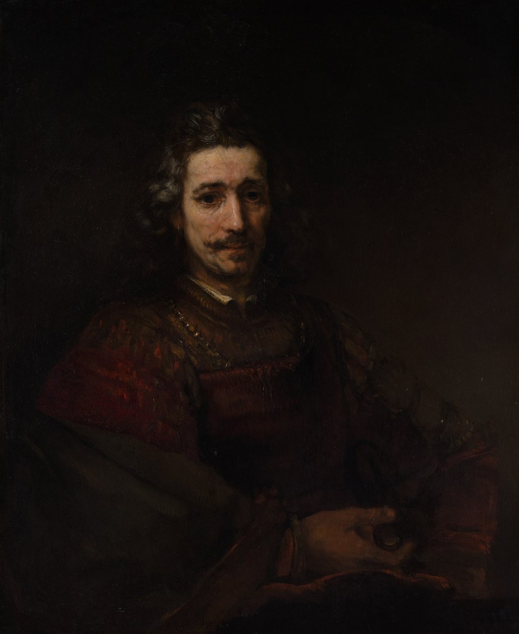 رجل ذو عدسة مكبرة ، c.1660 بواسطة رامبرانت فان راين