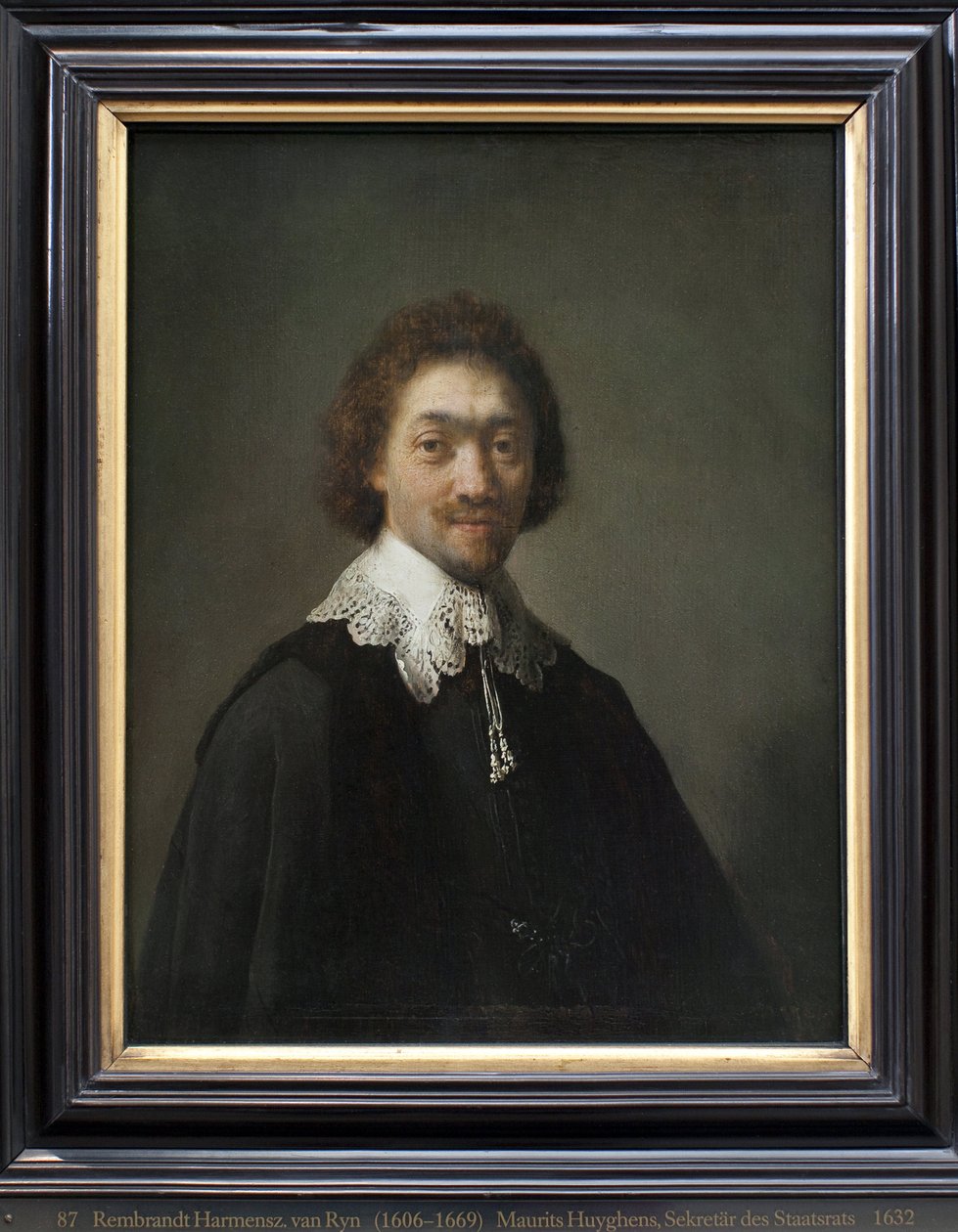 موريتس هيغنز ، وزير الدولة في لاهاي (هولندا). لوحة لهارمينز فان راين رامبرانت (1606-1669) ، زيت على خشب بواسطة رامبرانت فان راين