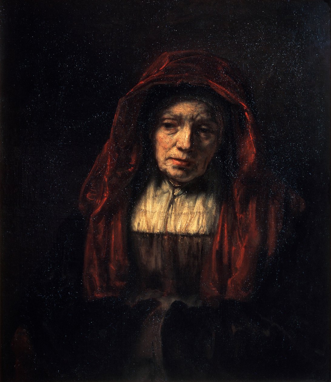 صورة لامرأة عجوز ، 1654. بواسطة رامبرانت فان راين