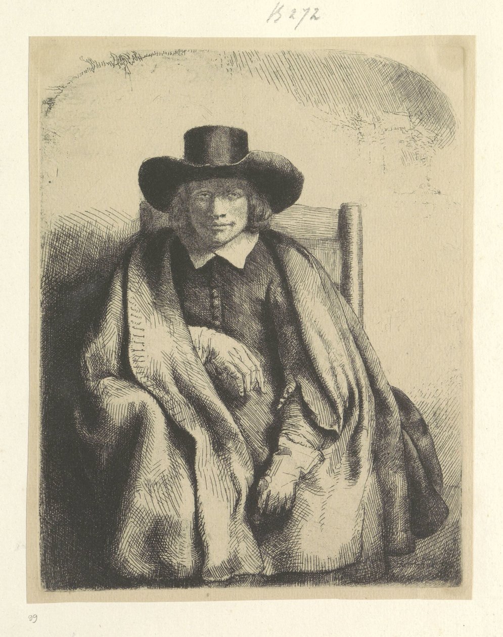 Portret van de prentverkoper Clement de Jonghe مجموعة من خمسة وثمانين مطبوعة أصلية (عنوان السلسلة) بواسطة رامبرانت فان راين