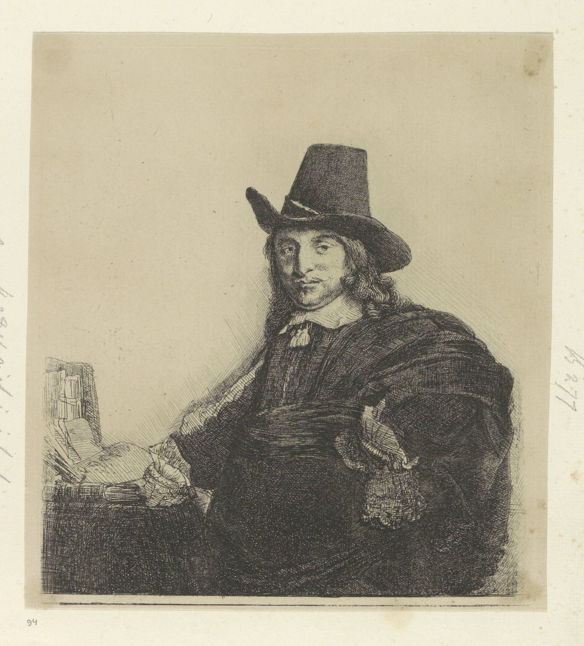 Portret van de Schilder Jan Asselijn مجموعة من خمسة وثمانين مطبوعة أصلية (عنوان السلسلة) بواسطة رامبرانت فان راين