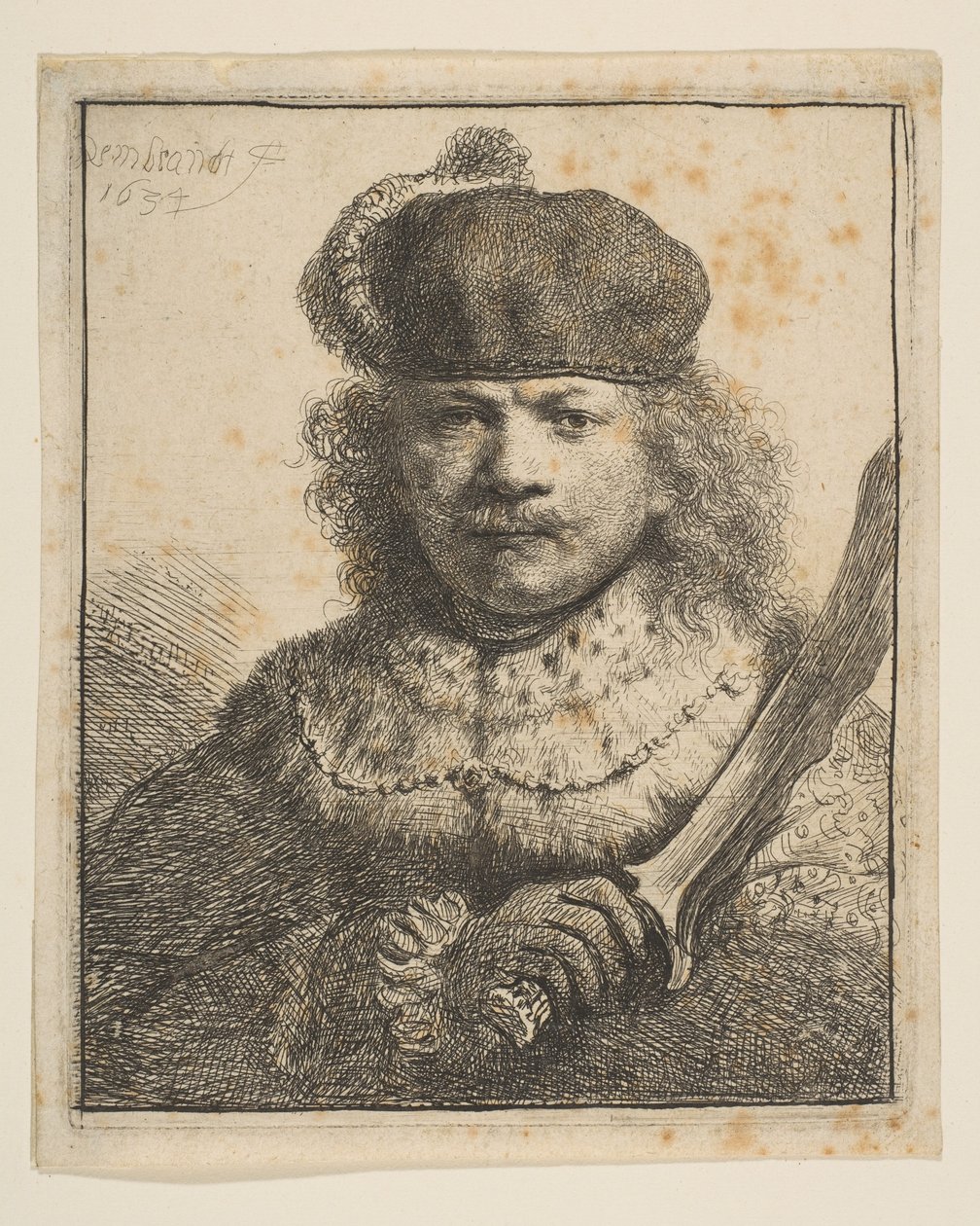 رامبرانت مع رفع صابر ، 1634. بواسطة رامبرانت فان راين