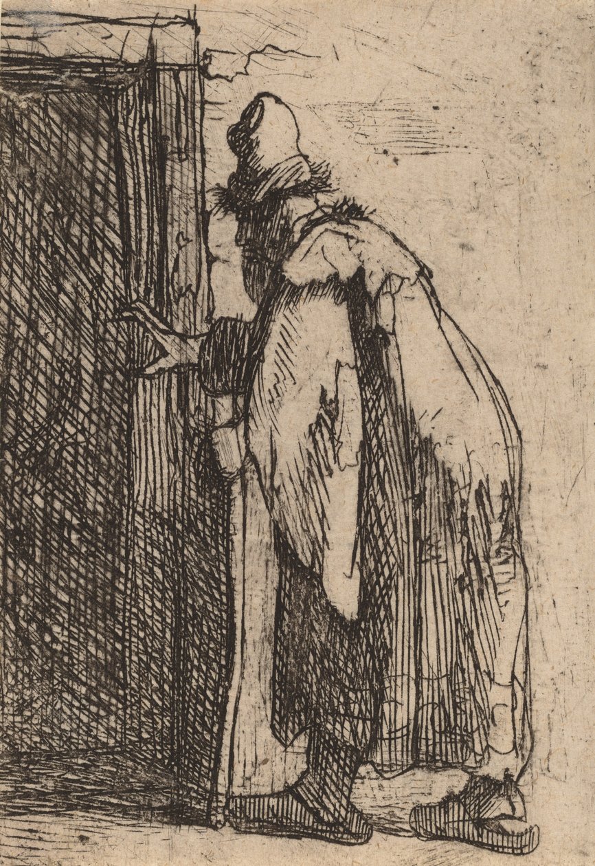 عمى طوبيا: رسم تخطيطي ، ج. 1629. بواسطة رامبرانت فان راين