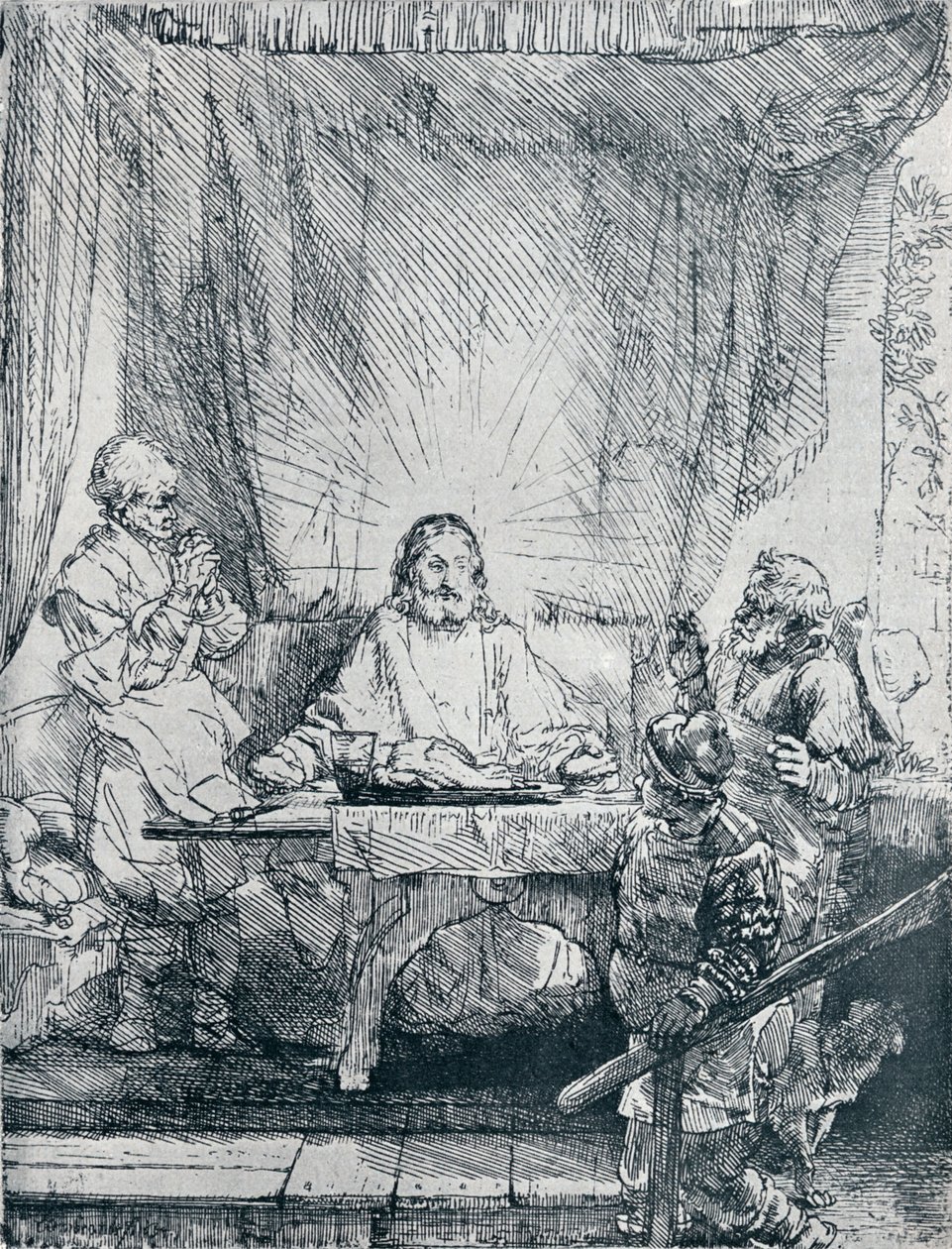 العشاء في عمواس ، 1654 ، 1903 بواسطة رامبرانت فان راين