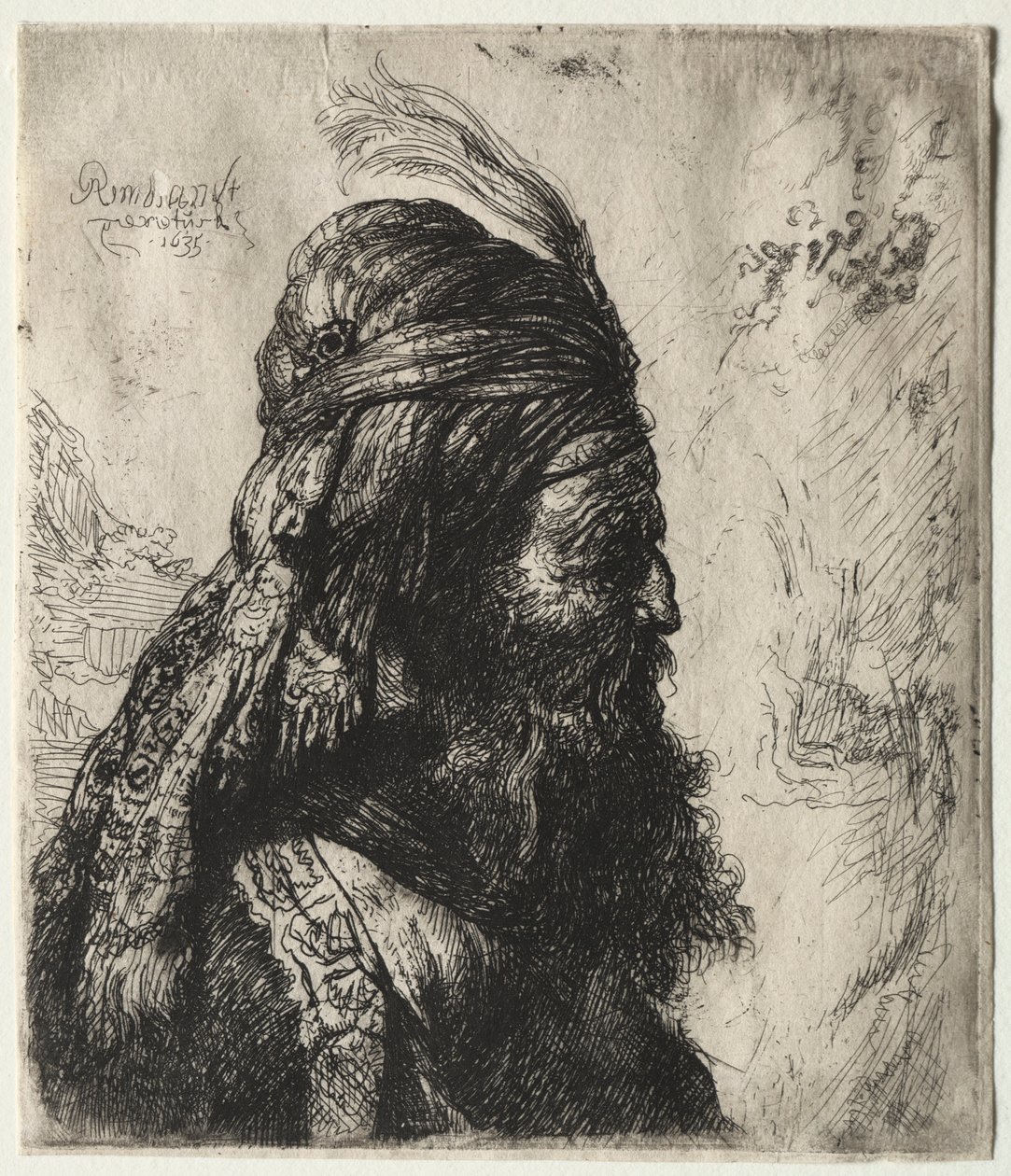 الرأس الشرقي الثالث ، 1635. بواسطة رامبرانت فان راين