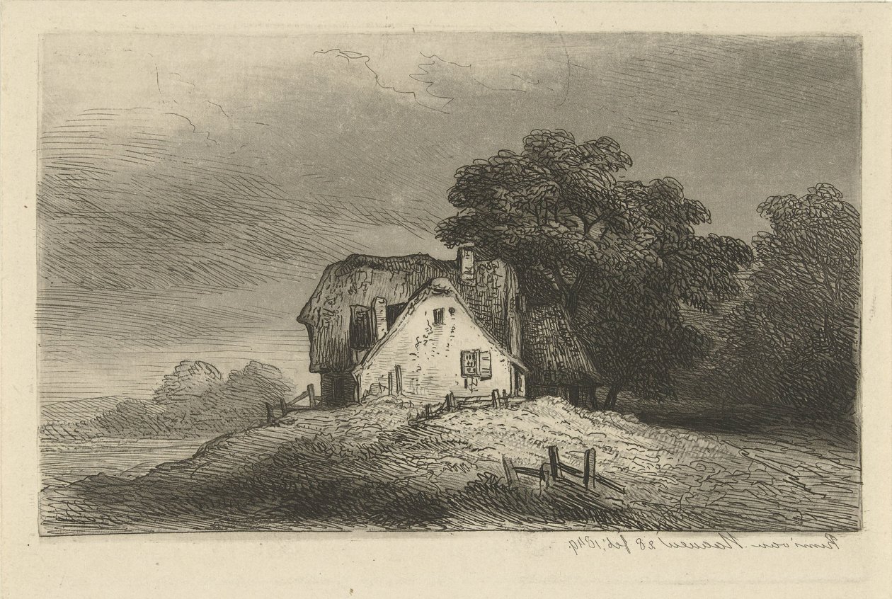 منازل على تل بواسطة Remigius Adrianus Haanen