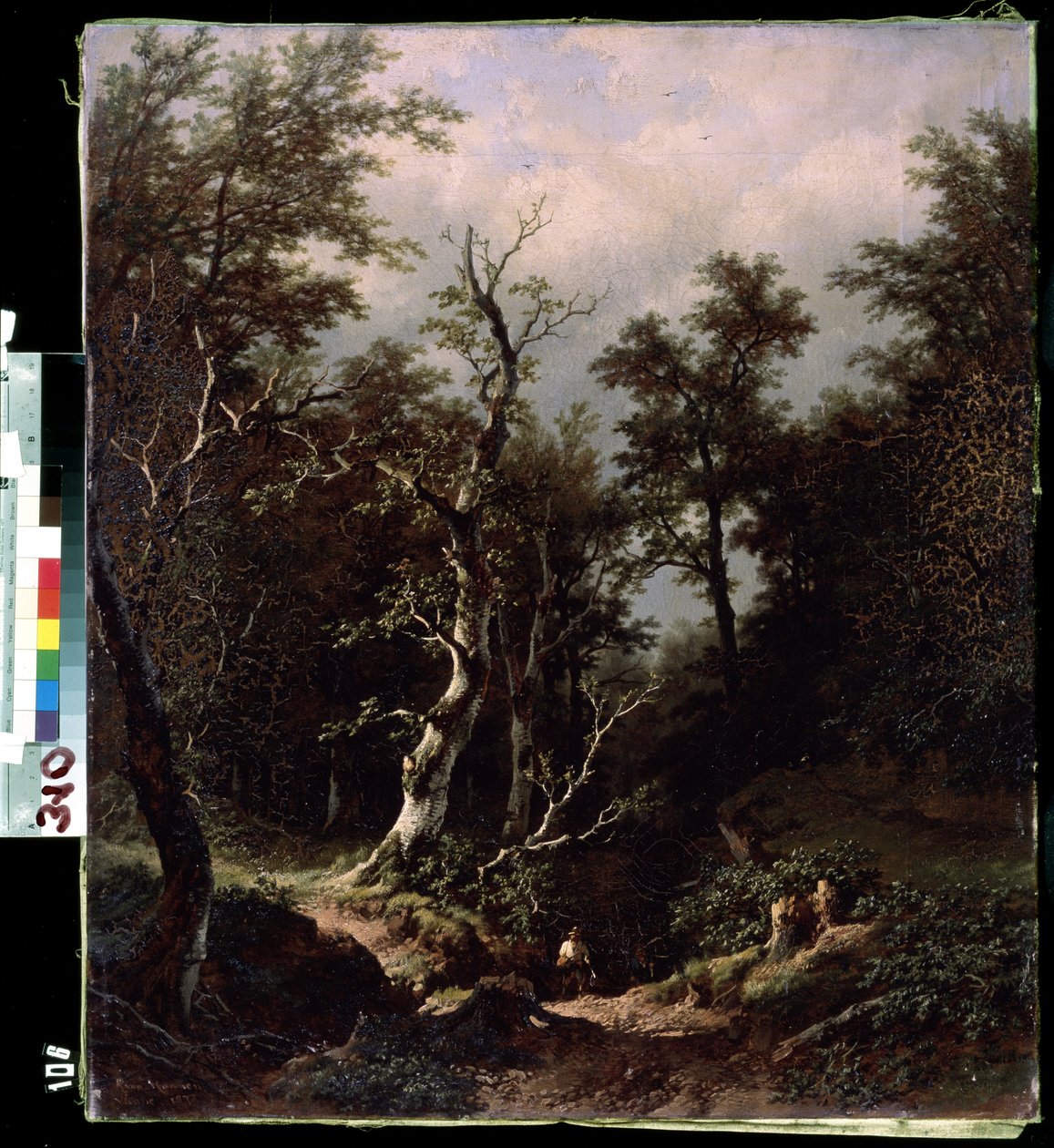 بايساج دي فوريه (المناظر الطبيعية للغابات). Peinture de Remigius Adrianus van Haanen (Remy ou Remi Adrien van Hannen بواسطة Remigius van Haanen
